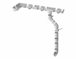 Кронштейн желоба Технониколь Оптима. (Белый). RAL 9003. РФ.