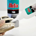 Клей Akfix 705 с активатором для экспресс склеивания 65 г + 200 мл.