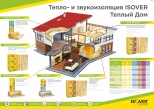 Isover "Звукозащита" Толщина 50 мм. В пачке 14,274 м.кв 610х1170 мм. РФ.