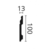 Плинтус напольный NMC WALLSTYL FB2. 100 x 13 мм. Длина 2 м. РФ.