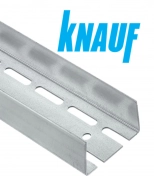 Профиль для ГКЛ Knauf UA 100x40, усиленный. Длина 3м. Толщина 2 мм. РФ.