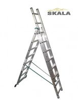 Лестница-стремянка трехсекц. TARKO SKALA 01311. 510 см (703 см). 3х11 ступ. РБ.