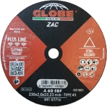 Круг отрезной по металлу GLOBE ZAC 230x2,0x22,2 A60S. Италия.
