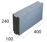 Керамзитобетонный блок 400*100*240. Плотность 1100. Новолукомль. Возможно 5% боя.