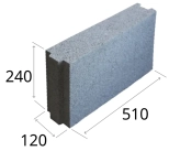 Керамзитобетонный блок 510*120*240. Плотность 1100. Новолукомль. Возможно 5% боя.