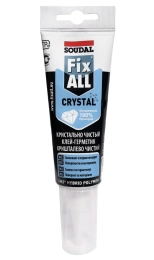 Soudal Fix All Crystal. Прозрачный клей-герметик. 125 мл. Бельгия.