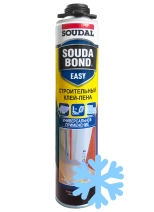 Клей-пена зимняя Soudal Soudabond Easy Winter под пистолет 750 мл. Польша.