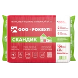 Минеральная вата Rockwool Лайт Баттс Скандик 100 мм. В пачке 2,88 м.кв. РФ.