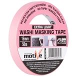 Лента малярная на рисовой бумаге Washi Extra Light Motive 15 мм х 50 м. Польша.