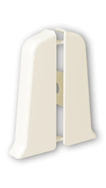 Заглушка для плинтуса Идеал Деконика 55 мм. 033 Кремово-белый. РФ.