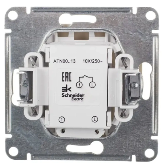 Выключатель однокл. Schneider Electric AtlasDesign ATN001011. РФ.