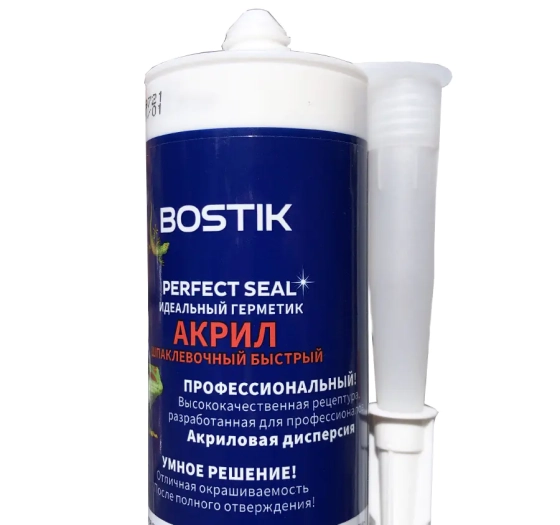 Герметик Bostik Perfect Seal шпаклевочный быстрый. Белый. 280 мл.