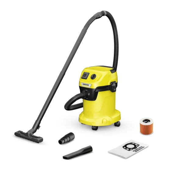 Пылесос Karcher WD 3 P с розеткой для электроинструмента. Румыния.