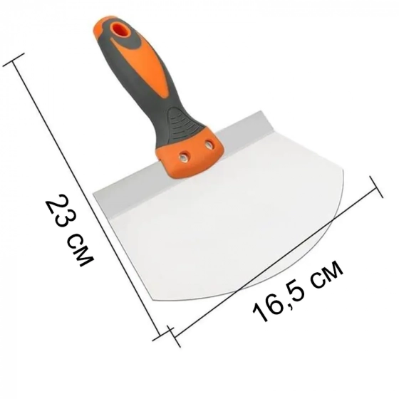 Шпатель для готовых шпатлевок полукруглый 16,5 см. Польша.