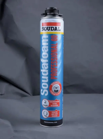 Монтажная пена Soudal Soudafoam Professional 60 под пистолет 750 мл.