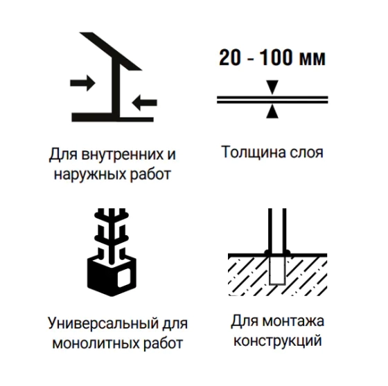 Смесь сухая монтажная LUX Пескобетон М350. 25 кг. РБ.