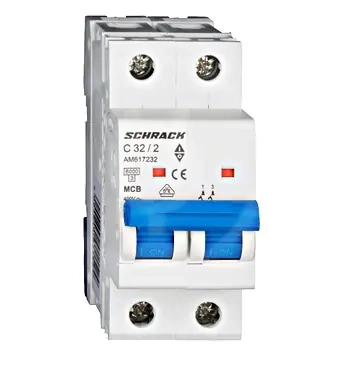 Автоматический выключатель SCHRACK AM 6kA 2P 32А тип С. Австрия.