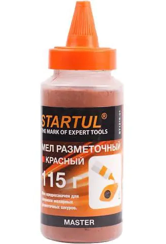 Мел разметочный красный STARTUL 115 г. РФ.