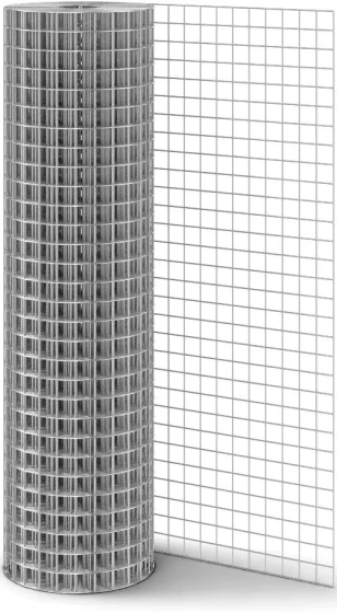 Сетка сварная оцинкованная 1 х 15 м. Ячейка 10 х 10 мм. Проволока 0,5 мм. РФ.