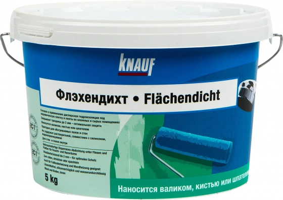 Гидроизоляционная мастика KNAUF-Флэхендихт. 5 кг. РФ.