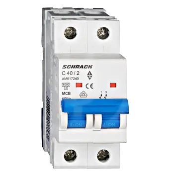 Автоматический выключатель SCHRACK AM 6kA 2P 40А тип С. Австрия.