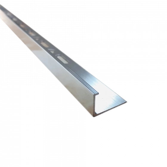 Угловой алюминиевый профиль L10. Полированный. Длина 2,7 м. РФ.
