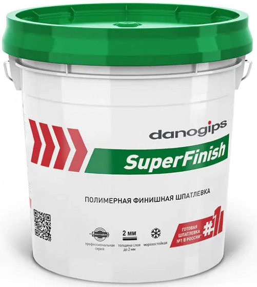Финишная шпатлевка Danogips SuperFinish. Полиэтиленовое ведро. 28 кг. РБ.