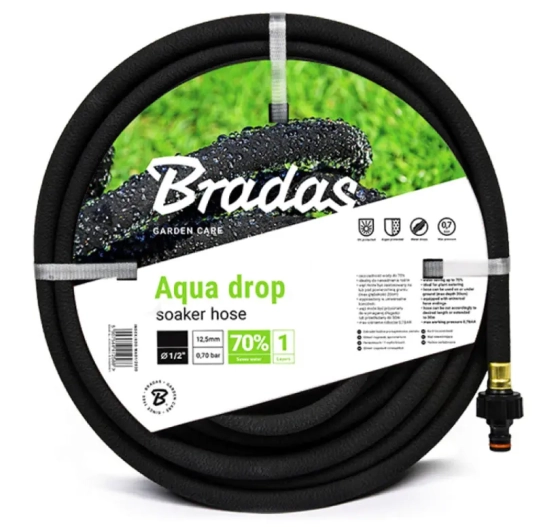 Шланг сочащийся Bradas Aqua-Drop 1/2" 15 м. WAD1/2015. Китай.