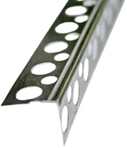 Угол алюминиевый перфорированный жесткий 18,5х18,5 (0,50 мм). Длина 3 м. РБ.