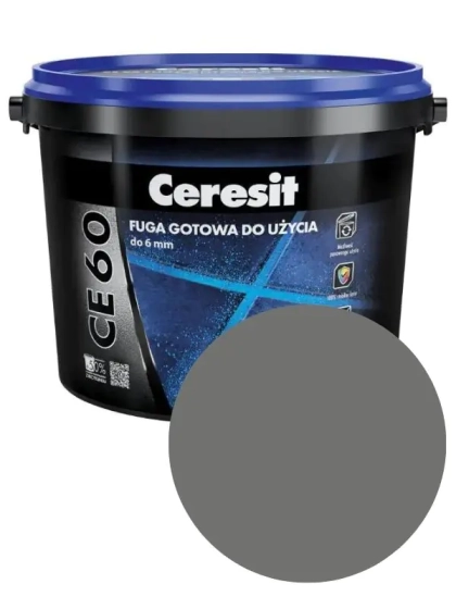 Фуга Ceresit CE 60 готовая к применению. Графит (16). 2 кг. Польша.
