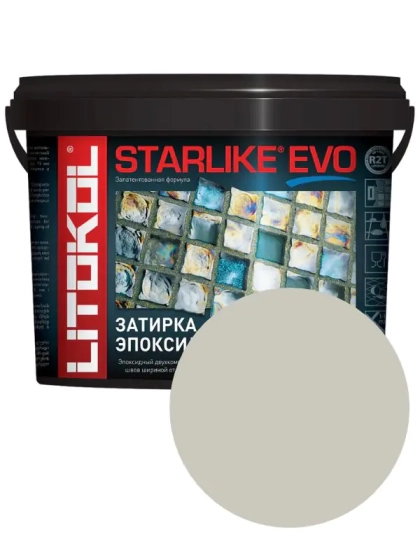 Эпоксидная фуга Litokol Starlike EVO S.210 Greige. 1 кг. РФ.