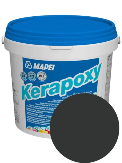 Эпоксидная фуга Mapei KERAPOXY 120 (черный). 2 кг. Италия.