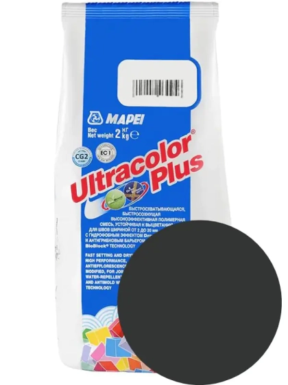 Фуга Mapei ULTRACOLOR PLUS №120 (черный). 2 кг. РФ.