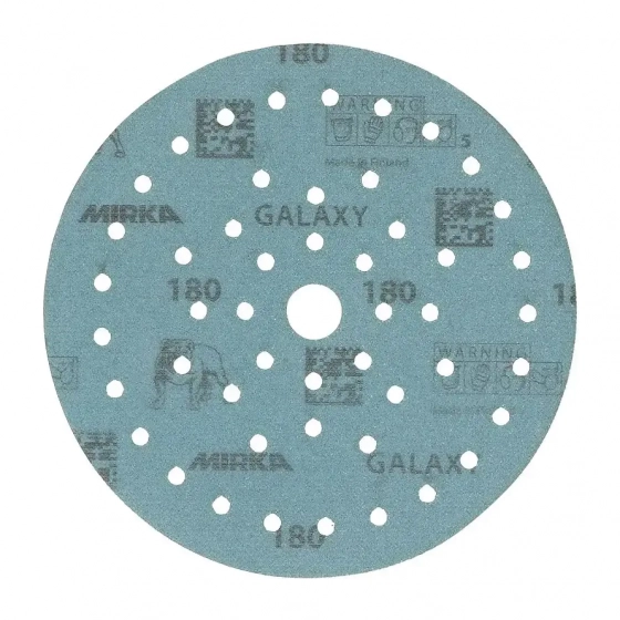 Шлифовальный диск Mirka GALAXY Multifit 125 мм под липучку. Р180. Финляндия.