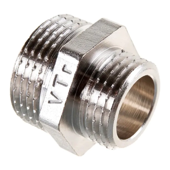 Ниппель переходной Valtec 3/4"х1/2" нар.-нар. РФ.