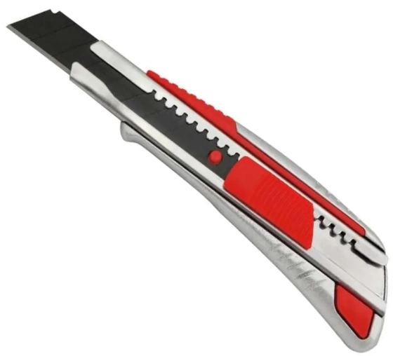 Нож в металлическом корпусе Vira Auto-lock 18 мм. 831309. Китай.