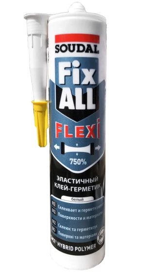 Клей-герметик Soudal Fix All Flexi. 290 мл. Словения.