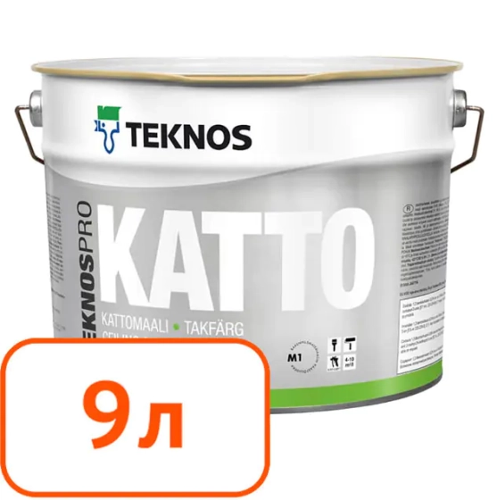 Краска Teknos Teknospro Katto. 9 л. Финляндия.