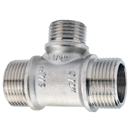 Тройник Valtec 3/4"х1/2"х3/4" нар.-нар.-нар. РФ.