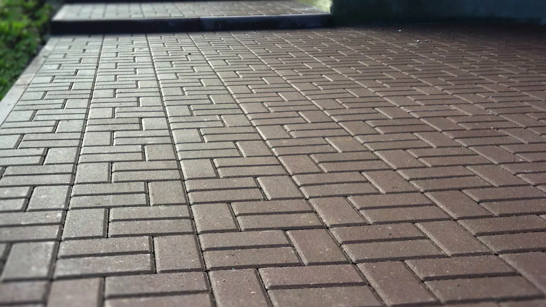 Тротуарная плитка кирпичик кладка