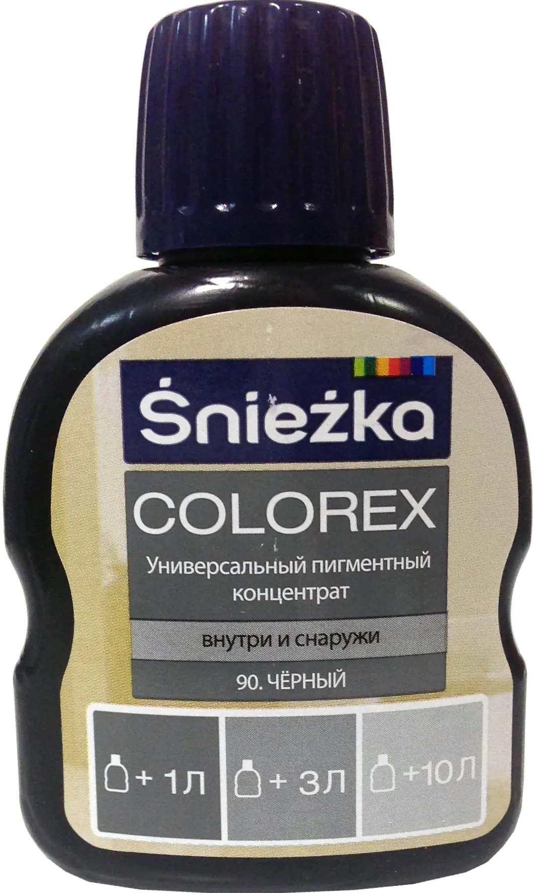 Колер Sniezka Colorex №90 100 мл (Черный) - купить в Минске, цена