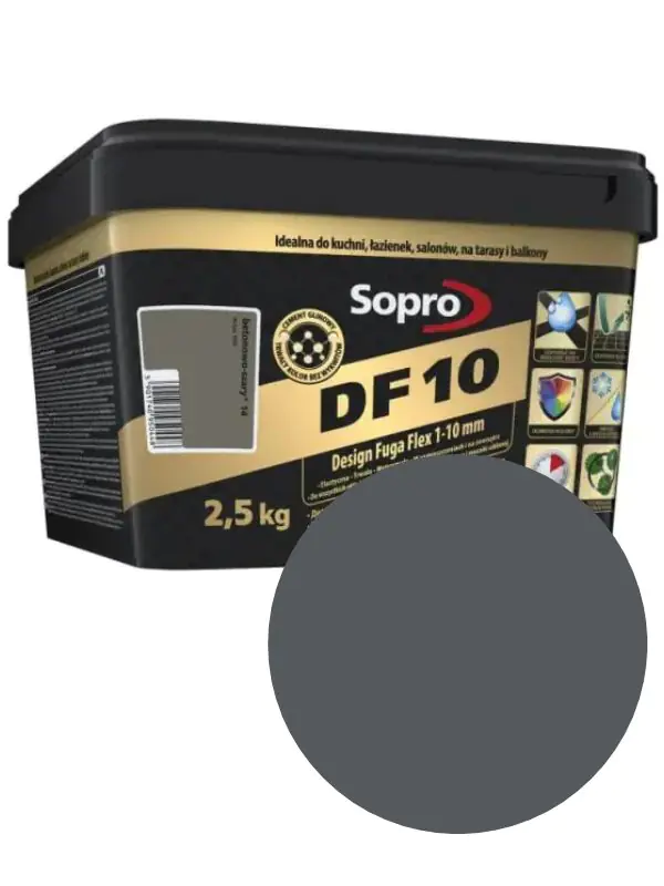 Фуга Sopro DF 10 №1060(66). Антрацит. 2,5 кг. Польша.