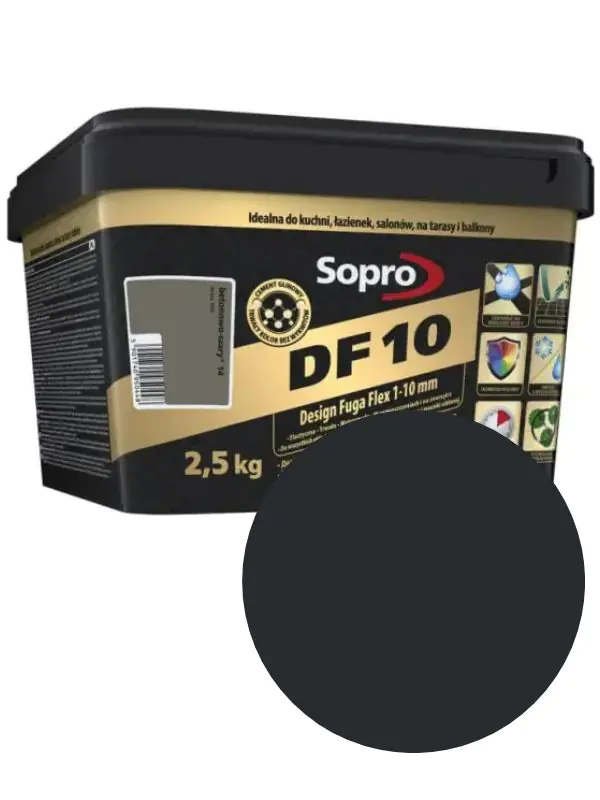 Фуга Sopro DF 10 №1061(90). Чёрная. 2,5 кг. Польша.