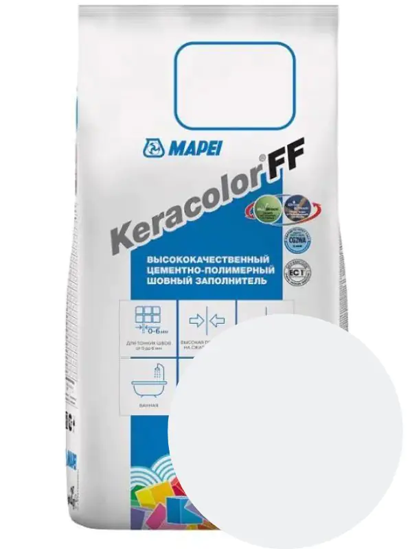 Фуга Mapei KERACOLOR FF № 111 (светло-серый). 2кг. РФ.