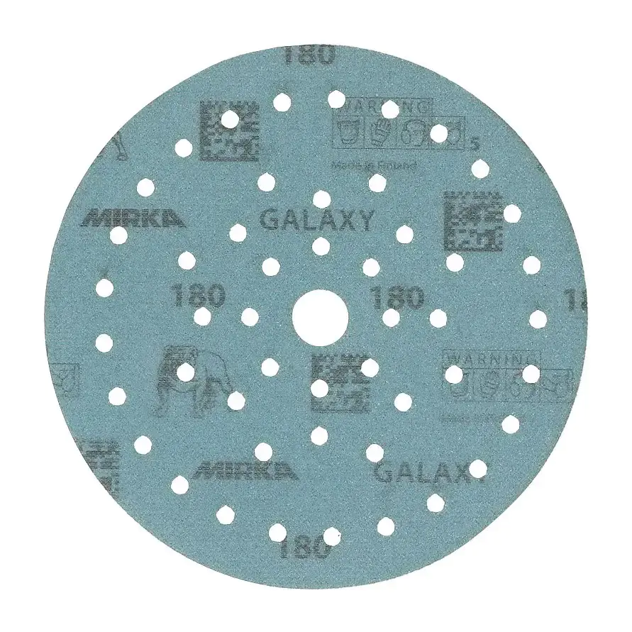 Шлифовальный диск Mirka GALAXY Multifit 125 мм под липучку. Р180. Финляндия.