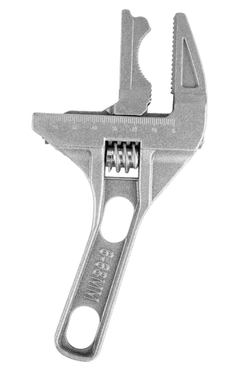 Разводной ключ сантехнический 6-68 мм с укороченной ручкой VIRA. 311007. Китай.