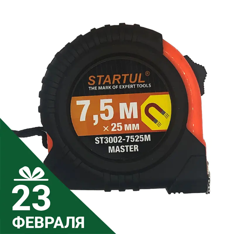 Рулетка измерительная STARTUL 7,5м х 25мм. РФ.