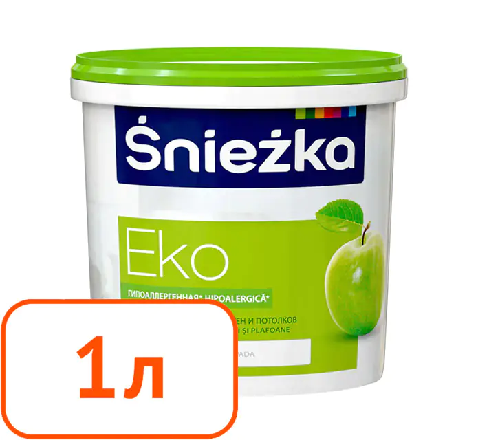 Sniezka EKO. Интерьерная краска. Польша. 1 л.