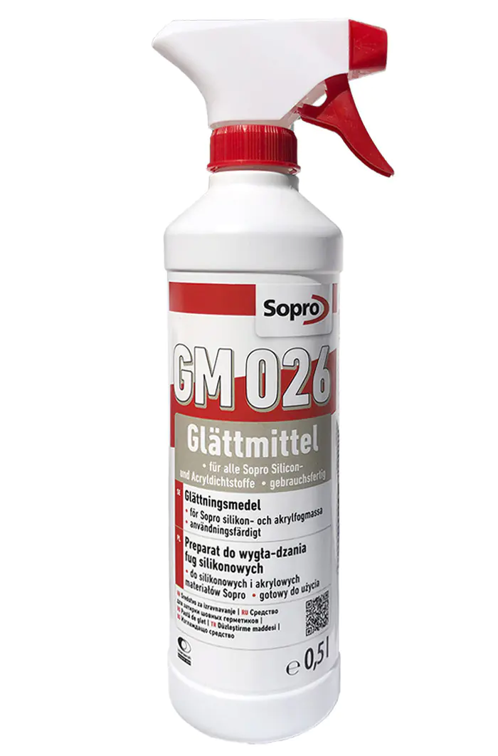 Препарат для заглаживания силиконовых затирок Sopro GM 026. 0,5 л. Польша.